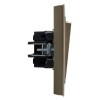 Выключатель 2-кл. СП BRITE ВСР10-2-0-БрШ 10А в сборе шампань IEK BR-V20-0-10-K37-F