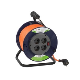 Удлинитель на пластик. катушке 4х40м с заземл. 16А IP20 RPx-4es-3х1.5-40m ПВС 3х1.5 Эра Б0046836