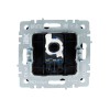Розетка компьютерная СП RJ45 кат.6 BRITE РК11-БрА механизм алюм. IEK BR-K10-2-K47