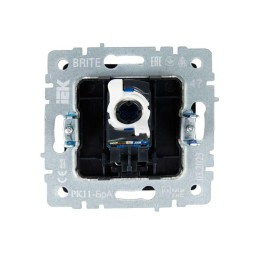 Розетка компьютерная СП RJ45 кат.6 BRITE РК11-БрА механизм алюм. IEK BR-K10-2-K47
