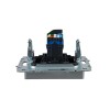 Розетка компьютерная СП RJ45 кат.6 BRITE РК11-БрА механизм алюм. IEK BR-K10-2-K47