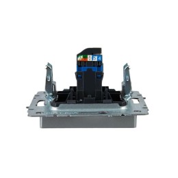 Розетка компьютерная СП RJ45 кат.6 BRITE РК11-БрА механизм алюм. IEK BR-K10-2-K47