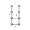 Конструкция опорная для установки оборудования TECHNORAPTOR FOOT 1200х3000 тип 3 HD КМ TR0224