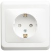 Розетка 1-м СП Этюд 16А IP20 250В с заземл. защ. шторки бел. SE PC16-004B
