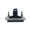 Розетка компьютерная СП RJ45 кат.6 BRITE РК11-БрС механизм сталь IEK BR-K10-2-K46