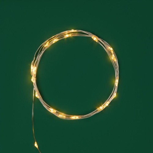 Гирлянда светодиодная "Роса" 2м 20LED желт. 2Вт 4.5В IP20 провод прозр. Neon-Night 303-001