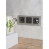 Розетка компьютерная двойн. СП RJ45 кат.6 BRITE РК11-2-БрС механизм сталь IEK BR-K20-2-K46