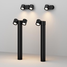 Светильник Wall Street 2х50Вт GU10 IP54 ландшафтный Maytoni O010FL-02B