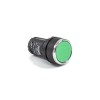 Кнопка нажимная моноблочная 22мм IP 40 2НЗ зел. EMAS MB202DY