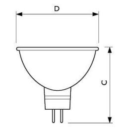 Лампа галогенная Accent 50Вт GU5.3 12В 36D 1CT/10X5F PHILIPS 926000850034