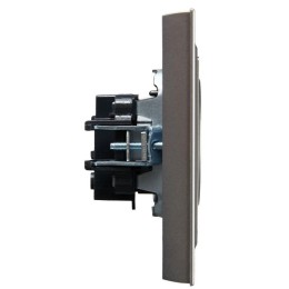 Розетка СП BRITE РСР10-1-0-БрС 10А в сборе без заземл. без защ. шторок сталь IEK BR-R10-10-K46-F