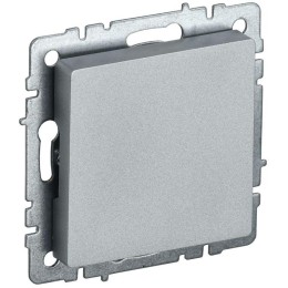 Заглушка c суппортом BRITE МЗ10-БрА механизм алюм. IEK BR-PL10-K47