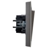 Выключатель 1-кл. СП BRITE ВСР10-1-0-БрС 10А в сборе сталь IEK BR-V10-0-10-K46-F