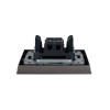 Выключатель 1-кл. СП BRITE ВСР10-1-0-БрС 10А в сборе сталь IEK BR-V10-0-10-K46-F