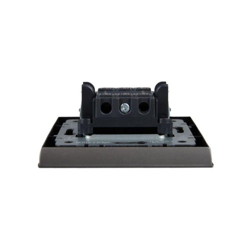 Выключатель 2-кл. СП BRITE ВСР10-2-0-БрС 10А в сборе сталь IEK BR-V20-0-10-K46-F