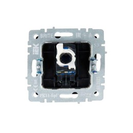 Розетка компьютерная СП RJ45 кат.6 BRITE РК11-БрГ механизм графит IEK BR-K10-2-K53