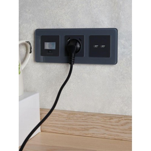 Датчик движения BRITE ДС10-1-БрГ механизм графит IEK BR-MS10-N-150-05-K53