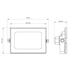 Прожектор LFL-1001 С02 LED 10Вт IP65 6500К 630лм метал. корпус черн. Ultraflash 12313