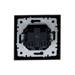 Розетка СП BRITE РСР10-1-0-БрГ 10А в сборе без заземл. без защ. шторок графит IEK BR-R10-10-K53-F