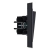 Выключатель 1-кл. СП BRITE ВСР10-1-0-БрГ 10А в сборе графит IEK BR-V10-0-10-K53-F