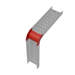 Угол для лотка вертикальный внешний 90град. 300х100 "ПЛЮС" VLplus90-100-300 INOX304 нерж. КМ PL5652