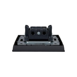 Выключатель 2-кл. СП BRITE ВСР10-2-0-БрГ 10А в сборе графит IEK BR-V20-0-10-K53-F