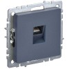 Розетка компьютерная СП RJ45 кат.6 BRITE РК11-БрМ механизм маренго IEK BR-K10-2-K35
