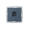 Розетка компьютерная СП RJ45 кат.6 BRITE РК11-БрМ механизм маренго IEK BR-K10-2-K35