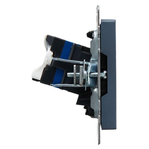 Розетка компьютерная СП RJ45 кат.6 BRITE РК11-БрМ механизм маренго IEK BR-K10-2-K35