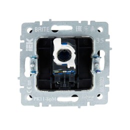 Розетка компьютерная СП RJ45 кат.6 BRITE РК11-БрМ механизм маренго IEK BR-K10-2-K35