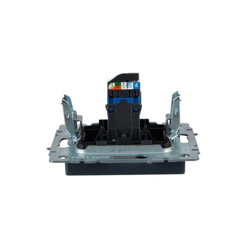 Розетка компьютерная СП RJ45 кат.6 BRITE РК11-БрМ механизм маренго IEK BR-K10-2-K35