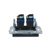 Розетка компьютерная двойн. СП RJ45 кат.6 BRITE РК11-2-БрМ механизм маренго IEK BR-K20-2-K35