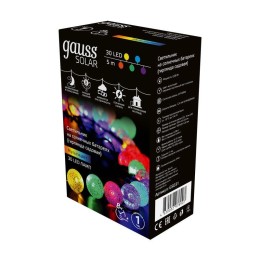Гирлянда светодиодная садовая Solar "Шары" 30 ламп мультицвет IP44 GAUSS GS031