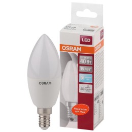 Лампа светодиодная LED Star Classic B 40 5W/840 5Вт свеча матовая 4000К нейтр. бел. E14 470лм 220-24