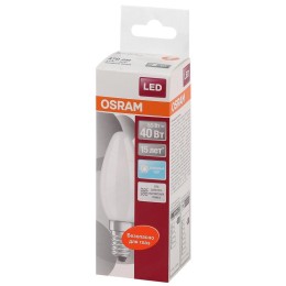 Лампа светодиодная LED Star Classic B 40 5W/840 5Вт свеча матовая 4000К нейтр. бел. E14 470лм 220-24