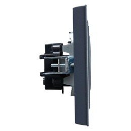 Розетка СП BRITE РСР10-1-0-БрМ 10А в сборе без заземл. без защ. шторок маренго IEK BR-R10-10-K35-F