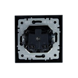 Розетка СП BRITE РСР10-1-0-БрМ 10А в сборе без заземл. без защ. шторок маренго IEK BR-R10-10-K35-F