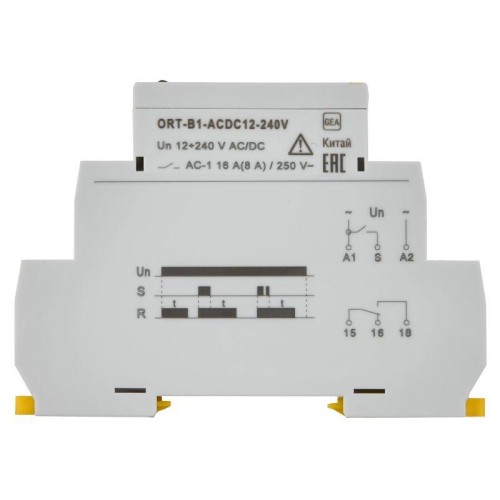 Реле задержки выключения ORT 1 контакт 12-240В AC/DC IEK ORT-B1-ACDC12-240V