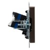 Розетка компьютерная СП RJ45 кат.6 BRITE РК11-БрТБ механизм бронза IEK BR-K10-2-K45
