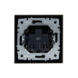 Розетка СП BRITE РСР10-1-0-БрТБ 10А в сборе без заземл. без защ. шторок бр. IEK BR-R10-10-K45-F
