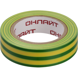 Изолента ПВХ 90 599 OIT-B15-10-YG желт./зел. ОНЛАЙТ 90599