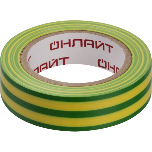 Изолента ПВХ 90 599 OIT-B15-10-YG желт./зел. ОНЛАЙТ 90599
