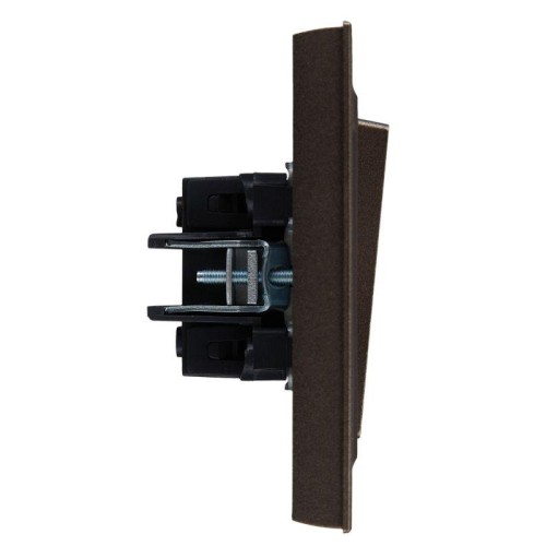 Выключатель 2-кл. СП BRITE ВСР10-2-0-БрТБ 10А в сборе бр. IEK BR-V20-0-10-K45-F