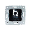 Розетка компьютерная СП RJ45 кат.6 BRITE РК11-БрЧ механизм черн. IEK BR-K10-2-K02