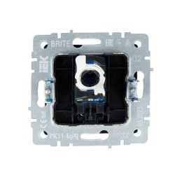 Розетка компьютерная СП RJ45 кат.6 BRITE РК11-БрЧ механизм черн. IEK BR-K10-2-K02