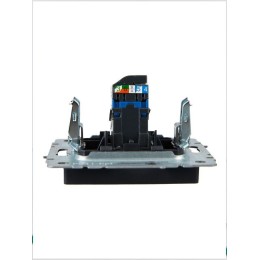 Розетка компьютерная СП RJ45 кат.6 BRITE РК11-БрЧ механизм черн. IEK BR-K10-2-K02