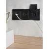 Розетка компьютерная СП RJ45 кат.6 BRITE РК11-БрЧ механизм черн. IEK BR-K10-2-K02