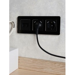 Рамка 3-м BRITE РУ-3-1-Бр метал. черн. RE AL IEK BR-M32-M-21-K02