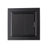 Выключатель 2-кл. СП BRITE ВСР10-2-0-БрЧ 10А в сборе черн. IEK BR-V20-0-10-K02-F