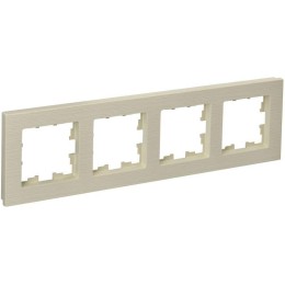Рамка 4-м BRITE РУ-4-Бр беж. рифленый IEK BR-M42-51-K10